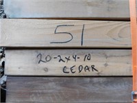 20 ~ 2x4x10 Cedar