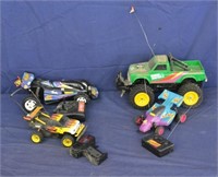 Lot Various Radio Control Cars & Controllers