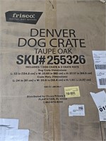 Frisco. Denver Dog Crate. Taupe Oak. Still in