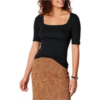 Amazon Essentials Women's Slim-Fit Half Sleeve