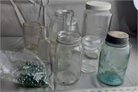 Vintage Jars, Bottles and Marbles