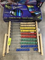 ROLL UP KEYBOARD MAT AND LARGE ABACUS