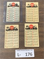 MOPAC Pocket Calendars 1949,57,58,62