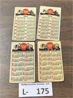 MOPAC Pocket Calendars 1949,50-51,54