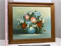 Signed Flower Painting