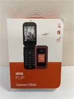 Iris flip consumer cellular flip phone 4G