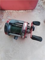 Abu Garcia red fishing reel