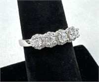 925 Silver Ring with CZ Stones