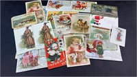 (20) ANTIQUE ADVERTISING POST CARDS