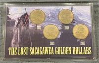 (4) 2002-05 Sacagawea Golden Dollars