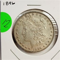 R - 1896 SILVER MORGAN DOLLAR (12)