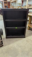 VERY NICE BLACK WOOD SHELVING UNIT ( 13"W X 29