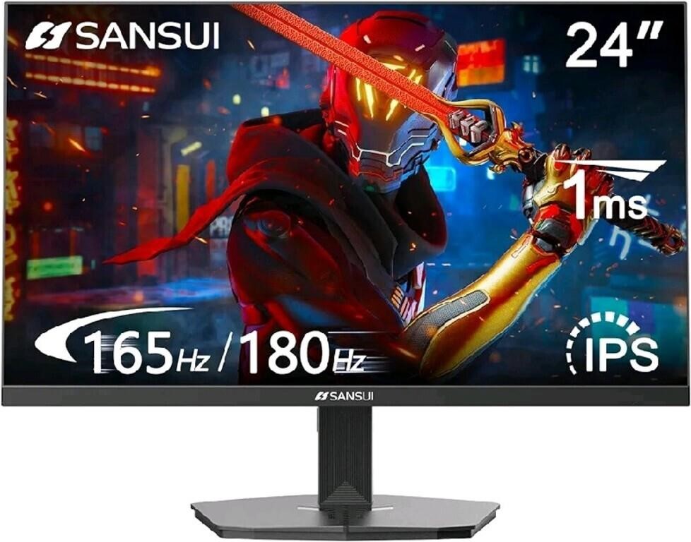 Like New SANSUI Gaming Monitor 24 inch, FHD 165HZ