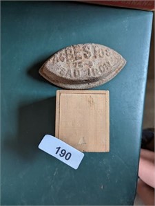 Anti Borax Wooden Box & Sad Iron Piece