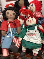 Raggedy Ann and Andy stuffed animals