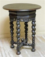 Louis XIII Style Oak Occasional Table.