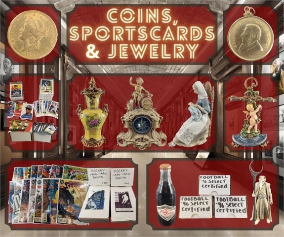 Coins, Sportscards & Jewelry, July 3rd Auction
