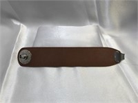 Ralph Lauren Ricky Cuff Brown Leather Bracelet
