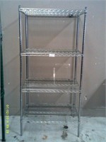 36"X24"X74" Stainless Metro Rack with 4 Shelves