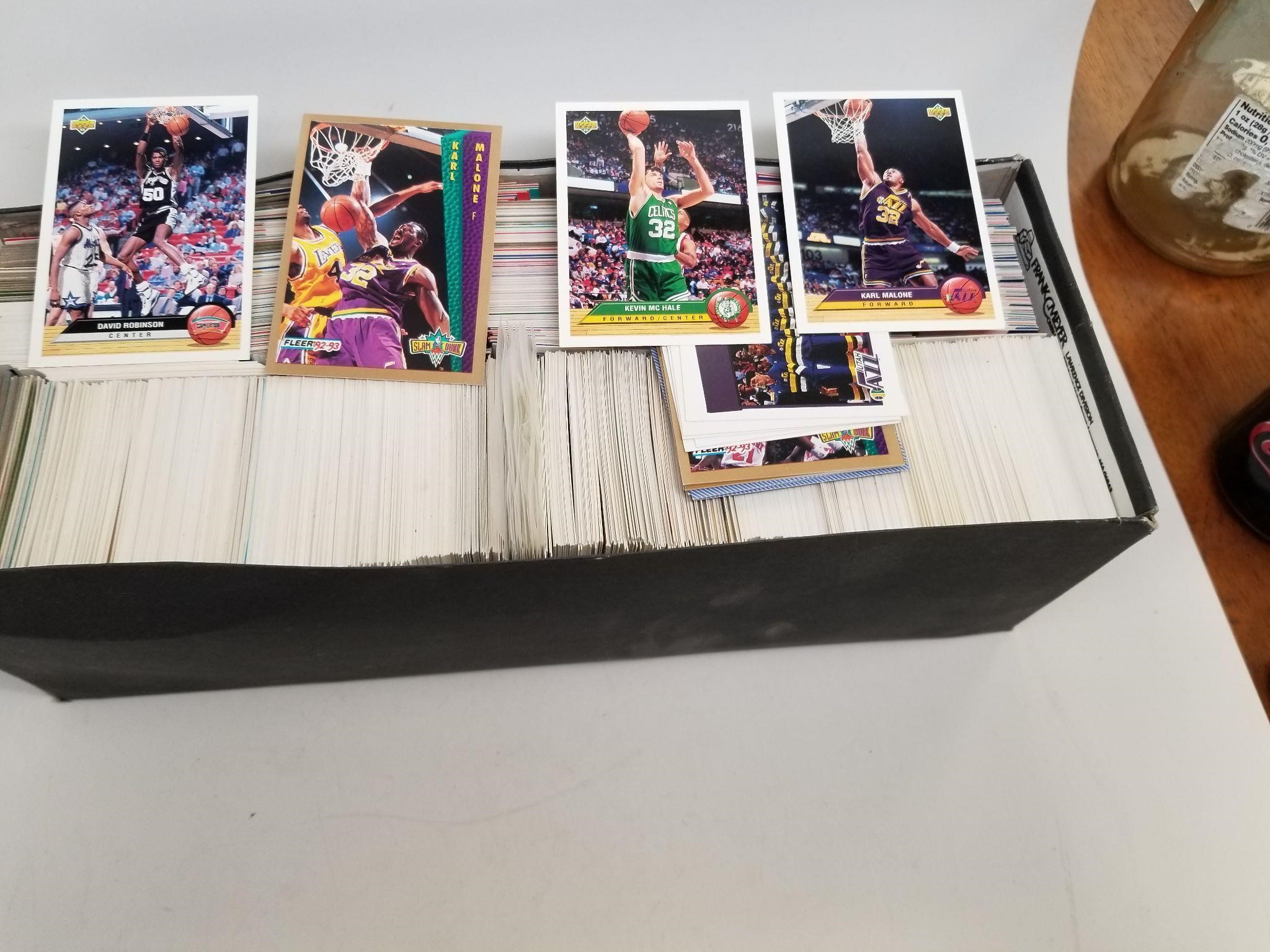 Shoebox Of Assorted Basketball Cards