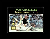 1971 Topps #5 Thurman Munson EX+ MARKED