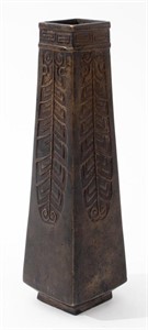 Secessionist Bronze Bud Vase