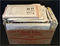 BOX OF VINTAGE SEWING PATTERNS