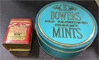 Bowers Mints & Peter Pan Mint Tins