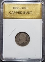 1830 Capped Bust Dime - Only 1,200 Survive! - RR