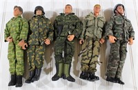 (5) Assorted GI Joe Figures