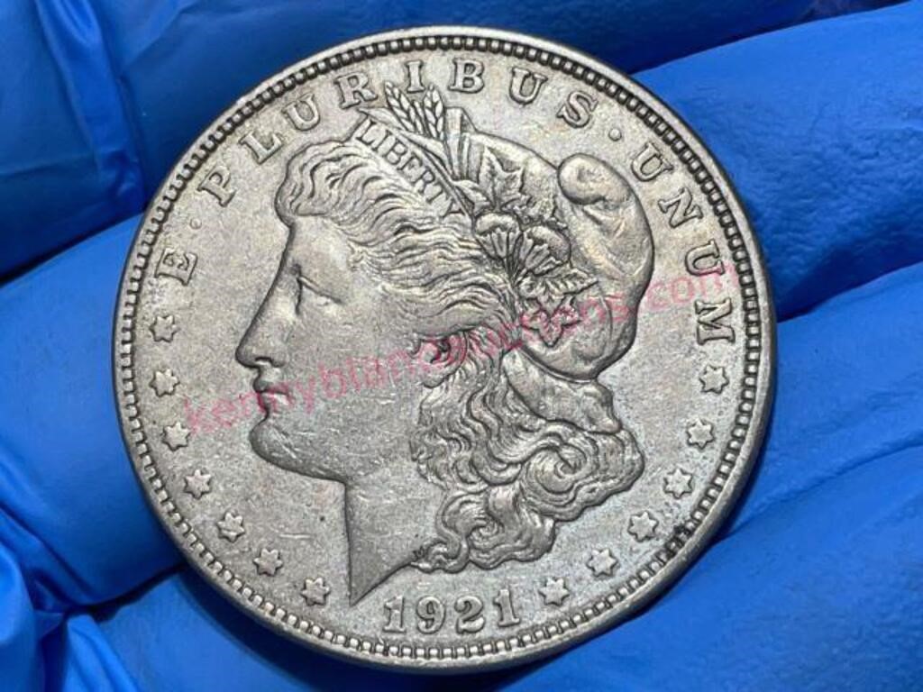 1921-D Morgan Silver Dollar (90% silver)