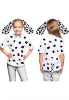 Dalmatian Costume Set Dog Ear Headand Age 8-10 Yrs