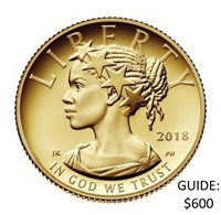 2018 $10 LIBERTY 1/10OZ GOLD GEM PROOF