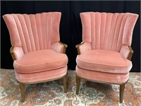 Pair of Wing Back Arm Chairs