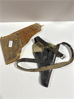 (2) Leather Belt Pistol Holsters