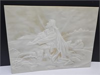 Embossed Jesus Decor 20"x17"