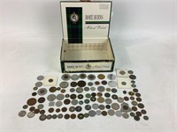 Foreign coins, coins, & tokens- 1967, 1979,