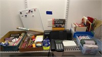 Office supplies: tape, new cards, labels, gift