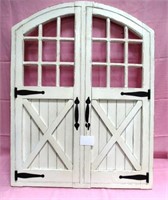 WHITE BARN DOOR WALL HANGING