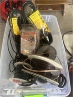 Tote of Misc Electrical Wire