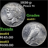1926-p Peace $1 Grades Select+ Unc