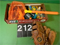 Flat Of Small Toys w/ Bug Net ~ Ball Glove