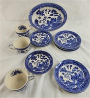 Made in Occupied Japan vintage blue willow China