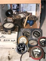 Approx. 10 assorted Vehicle Gauges and other