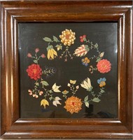 ANTIQUE WOOLWORK PICTURE