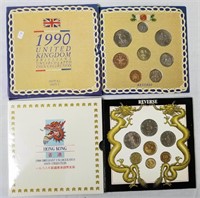 HONG KONG AND GREAT BRITIAN PROOF SETS