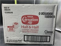 Carnation half & half 360 single serve creamers