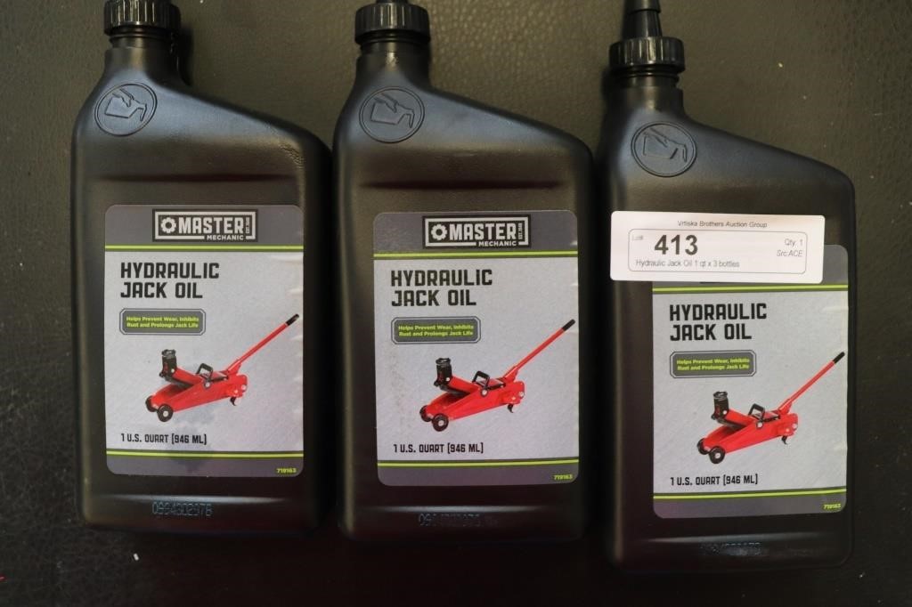 Hydraulic Jack Oil 1 qt x 3 bottles