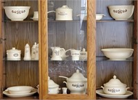 Large Pfaltzgraff Dish Set In Cabinet