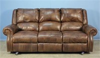 Ashley Furniture Leather Sofa w Electric Recliners